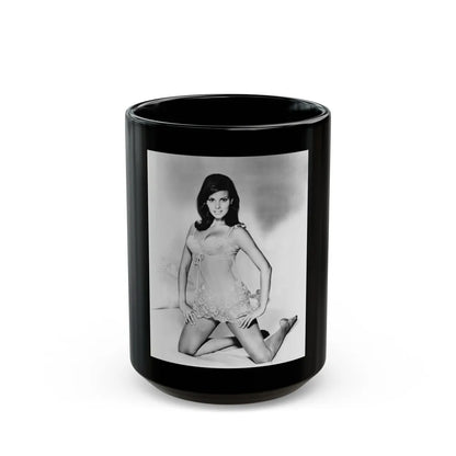 Raquel Welch #168 (Vintage Female Icon) Black Coffee Mug-15oz-Go Mug Yourself