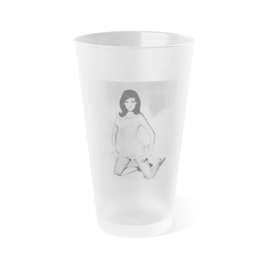 Raquel Welch #168 (Vintage Female Icon) Frosted Pint Glass 16oz-16oz-Frosted-Go Mug Yourself