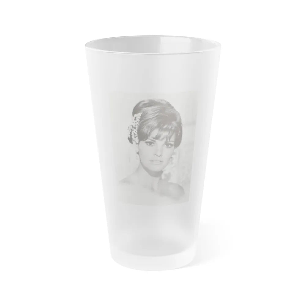 Raquel Welch #169 (Vintage Female Icon) Frosted Pint Glass 16oz-16oz-Frosted-Go Mug Yourself