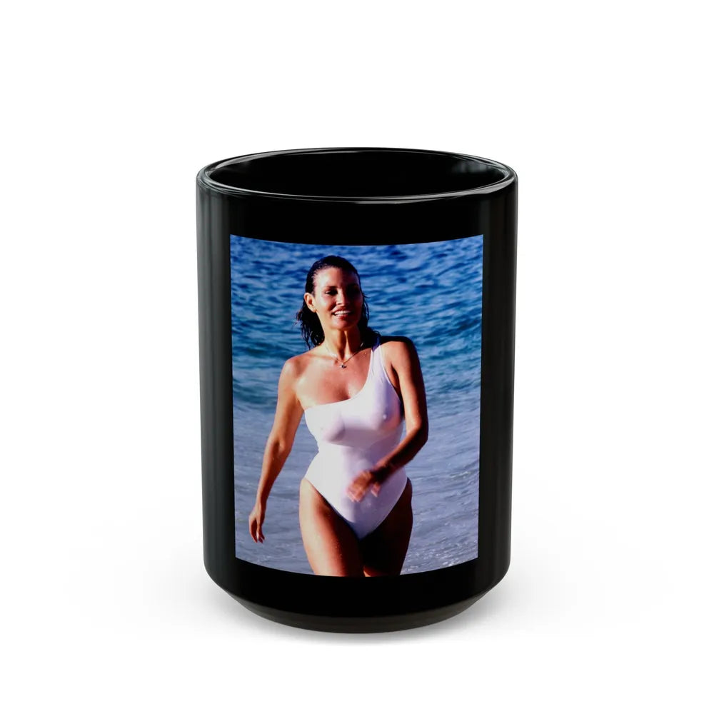 Raquel Welch #173 (Vintage Female Icon) Black Coffee Mug-15oz-Go Mug Yourself