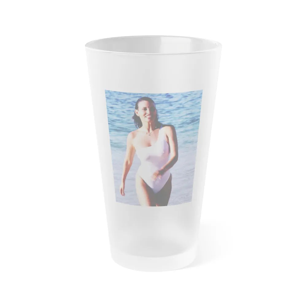 Raquel Welch #173 (Vintage Female Icon) Frosted Pint Glass 16oz-16oz-Frosted-Go Mug Yourself