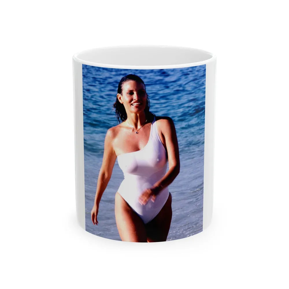 Raquel Welch #173 (Vintage Female Icon) White Coffee Mug-11oz-Go Mug Yourself