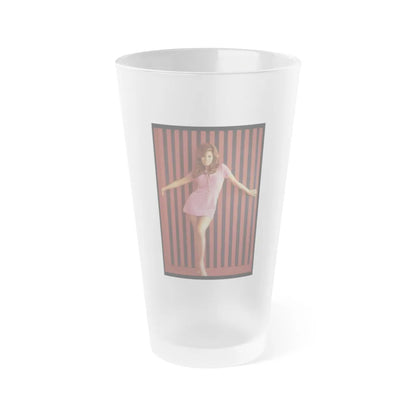 Raquel Welch #178 (Vintage Female Icon) Frosted Pint Glass 16oz-16oz-Frosted-Go Mug Yourself