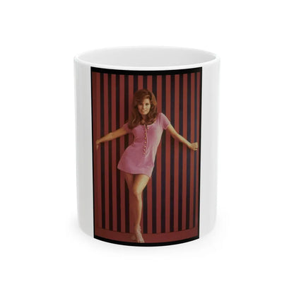 Raquel Welch #178 (Vintage Female Icon) White Coffee Mug-11oz-Go Mug Yourself