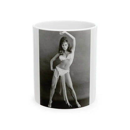 Raquel Welch #179 (Vintage Female Icon) White Coffee Mug-11oz-Go Mug Yourself