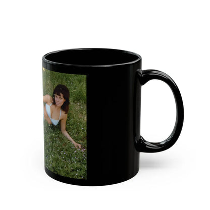 Raquel Welch #180 (Vintage Female Icon) Black Coffee Mug-Go Mug Yourself