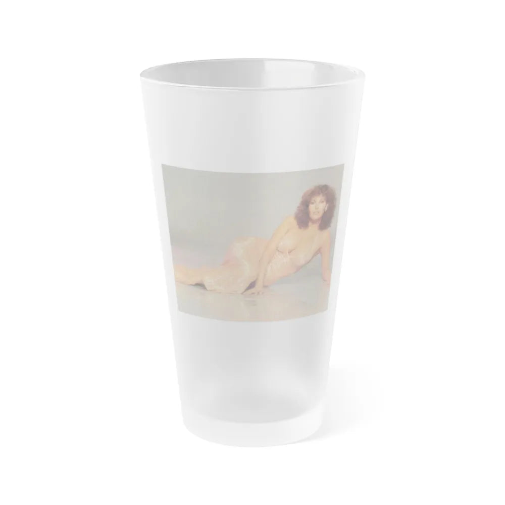 Raquel Welch #183 (Vintage Female Icon) Frosted Pint Glass 16oz-16oz-Frosted-Go Mug Yourself