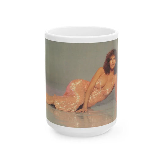 Raquel Welch #183 (Vintage Female Icon) White Coffee Mug-15oz-Go Mug Yourself