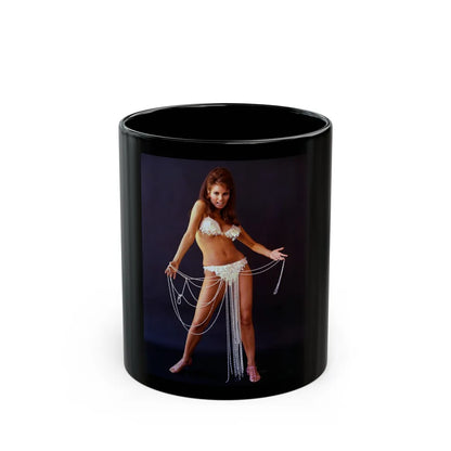 Raquel Welch #185 (Vintage Female Icon) Black Coffee Mug-11oz-Go Mug Yourself