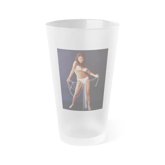 Raquel Welch #185 (Vintage Female Icon) Frosted Pint Glass 16oz-16oz-Frosted-Go Mug Yourself