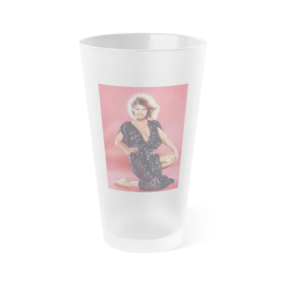 Raquel Welch #206 (Vintage Female Icon) Frosted Pint Glass 16oz-16oz-Frosted-Go Mug Yourself