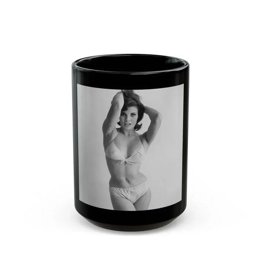 Raquel Welch #213 (Vintage Female Icon) Black Coffee Mug 15oz - Go Mug Yourself