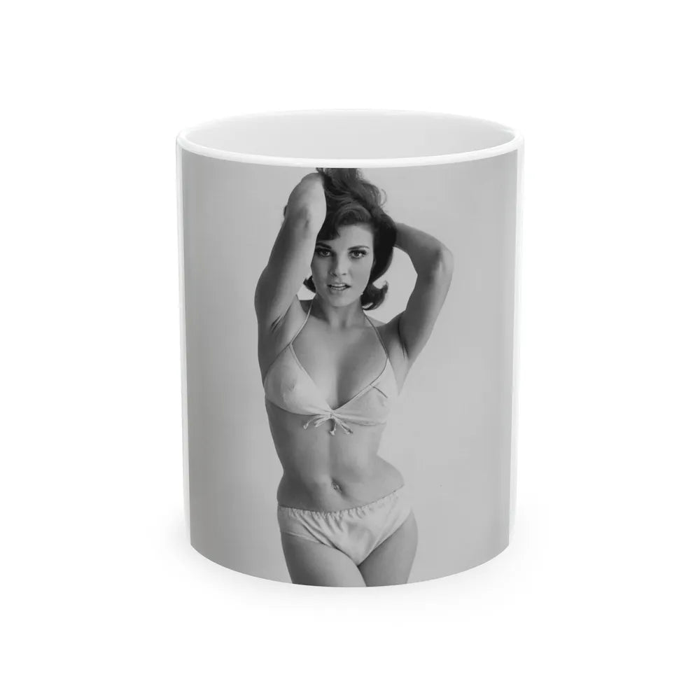 Raquel Welch #213 (Vintage Female Icon) White Coffee Mug-11oz-Go Mug Yourself