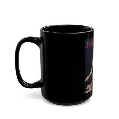 Raquel Welch #219 (Vintage Female Icon) Black Coffee Mug-Go Mug Yourself