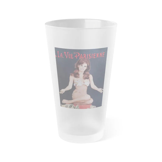 Raquel Welch #219 (Vintage Female Icon) Frosted Pint Glass 16oz-16oz-Frosted-Go Mug Yourself