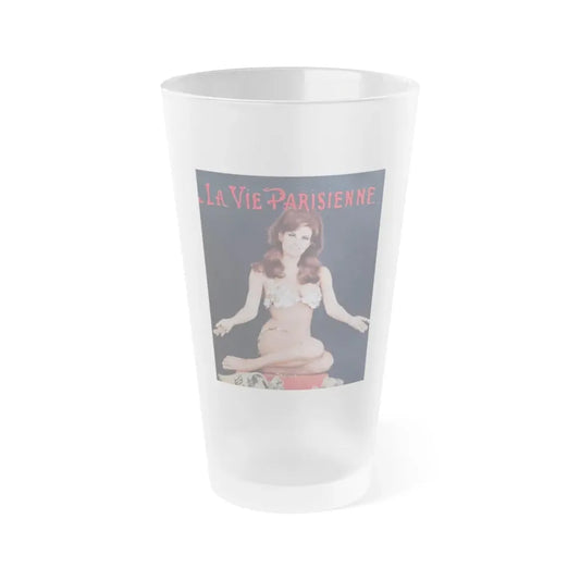 Raquel Welch #219 (Vintage Female Icon) Frosted Pint Glass 16oz 16oz Frosted - Go Mug Yourself