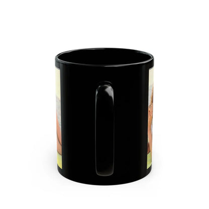 Raquel Welch #226 (Vintage Female Icon) Black Coffee Mug-Go Mug Yourself