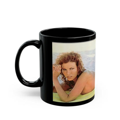 Raquel Welch #226 (Vintage Female Icon) Black Coffee Mug-Go Mug Yourself