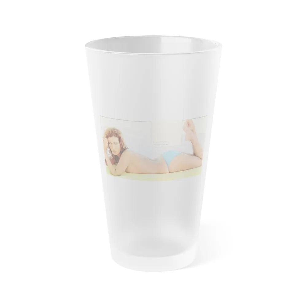 Raquel Welch #226 (Vintage Female Icon) Frosted Pint Glass 16oz-16oz-Frosted-Go Mug Yourself