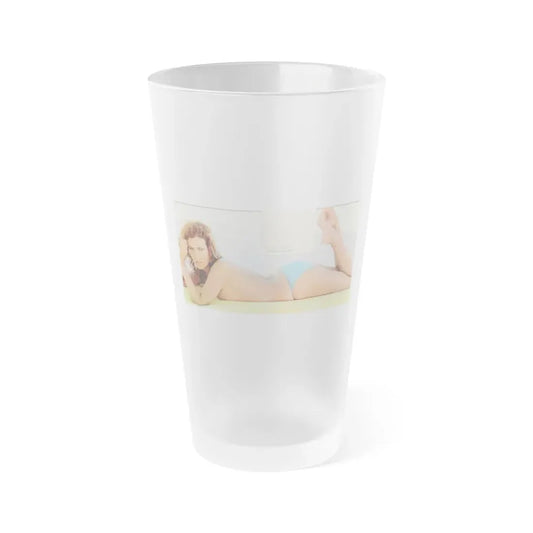 Raquel Welch #226 (Vintage Female Icon) Frosted Pint Glass 16oz 16oz Frosted - Go Mug Yourself