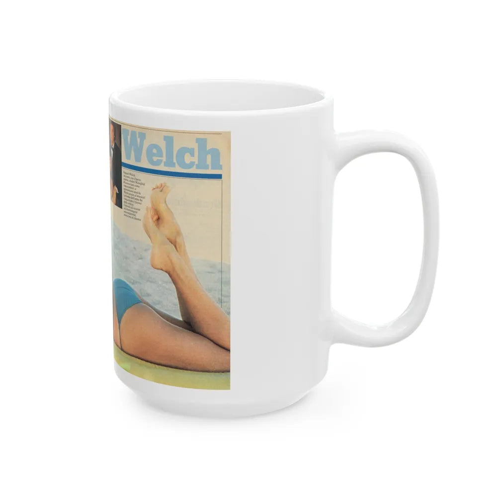 Raquel Welch #2261 (Vintage Female Icon) White Coffee Mug-Go Mug Yourself