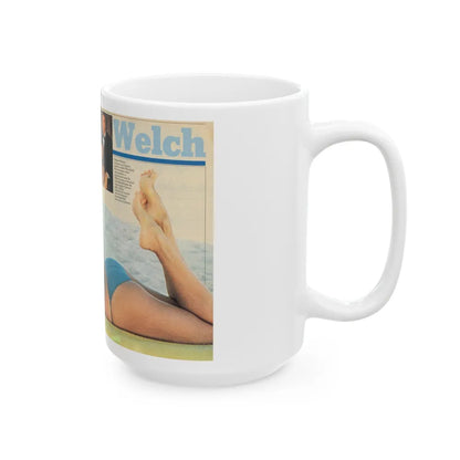 Raquel Welch #2261 (Vintage Female Icon) White Coffee Mug-Go Mug Yourself