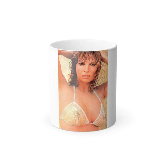 Raquel Welch #227 - See through top (Vintage Female Icon) Color Changing Mug 11oz 11oz - Go Mug Yourself