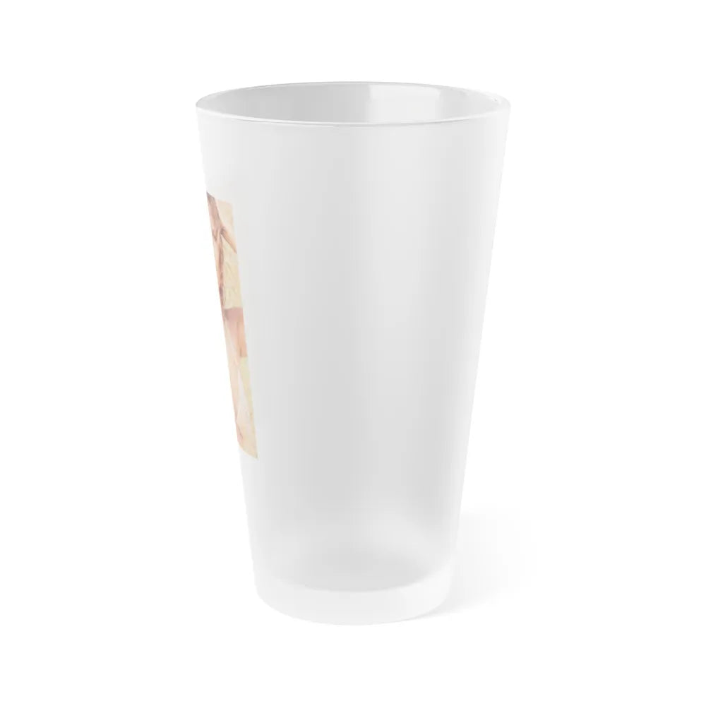 Raquel Welch #227 - See through top (Vintage Female Icon) Frosted Pint Glass 16oz-Go Mug Yourself