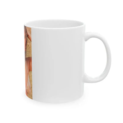 Raquel Welch #227 - See through top (Vintage Female Icon) White Coffee Mug - Go Mug Yourself