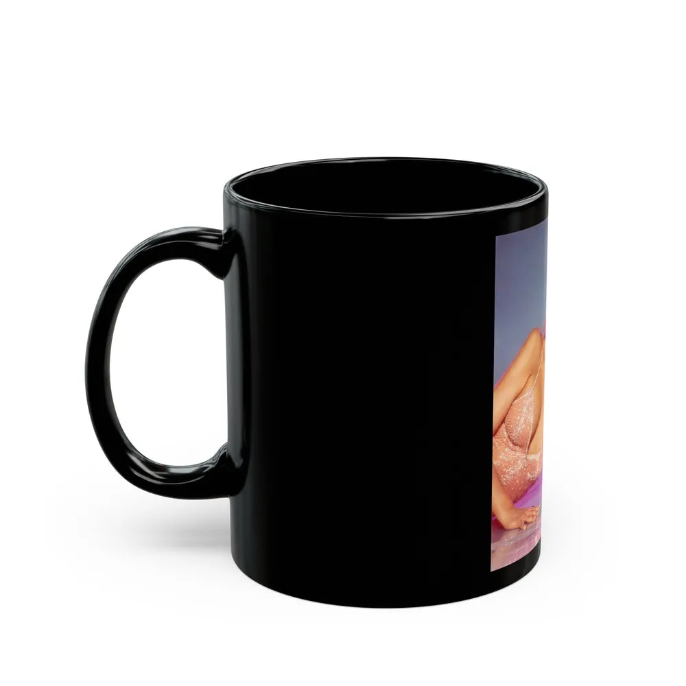 Raquel Welch #228 (Vintage Female Icon) Black Coffee Mug-Go Mug Yourself