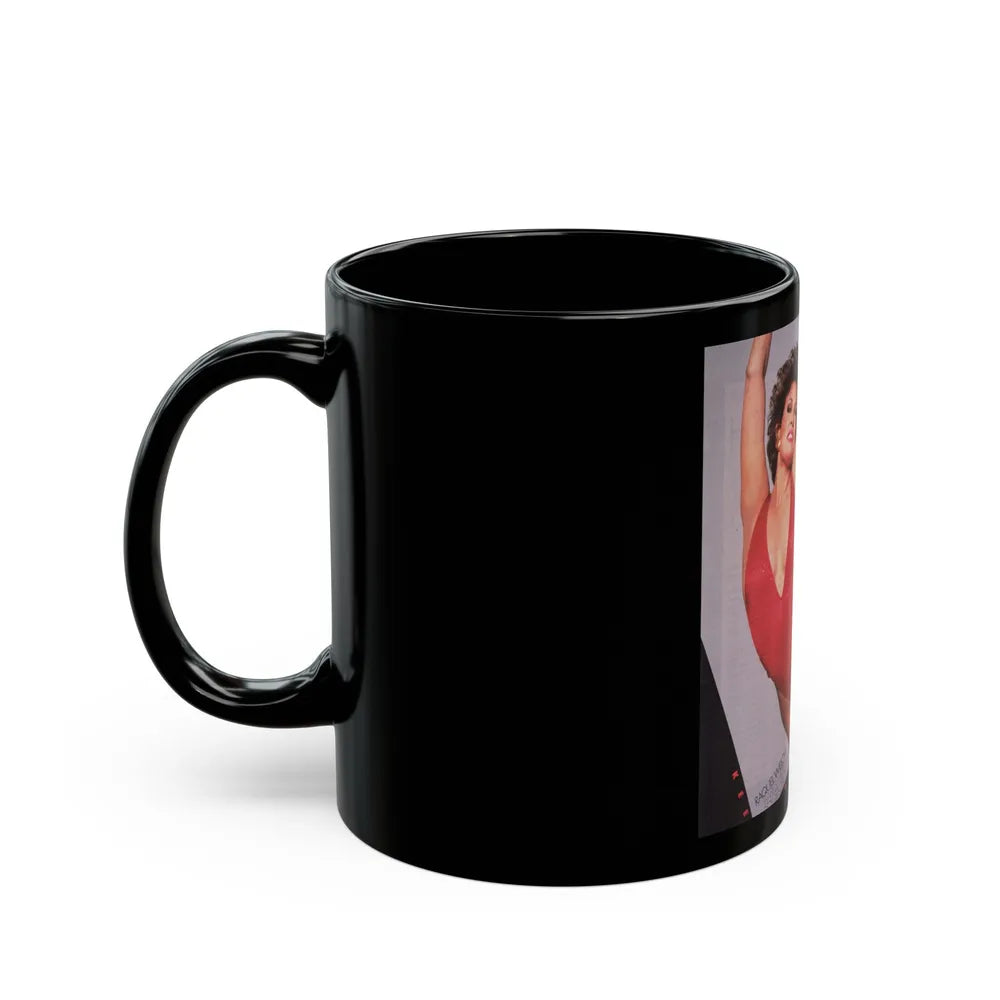 Raquel Welch #229 (Vintage Female Icon) Black Coffee Mug-Go Mug Yourself