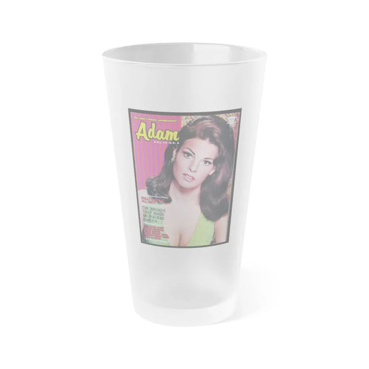Raquel Welch #232 - Mag. Cover (Vintage Female Icon) Frosted Pint Glass 16oz-16oz-Frosted-Go Mug Yourself