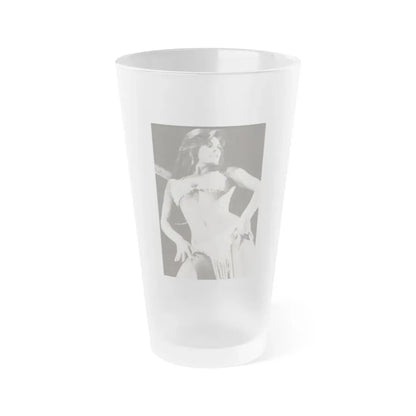 Raquel Welch #238 (Vintage Female Icon) Frosted Pint Glass 16oz 16oz Frosted - Go Mug Yourself