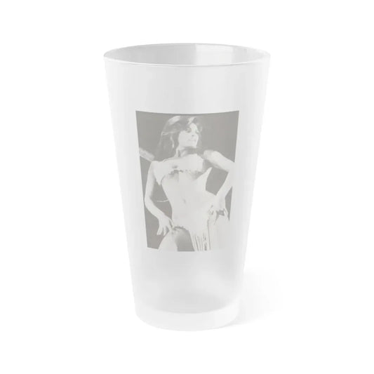 Raquel Welch #238 (Vintage Female Icon) Frosted Pint Glass 16oz 16oz Frosted - Go Mug Yourself