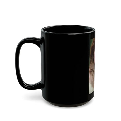 Raquel Welch #239 (Vintage Female Icon) Black Coffee Mug-Go Mug Yourself