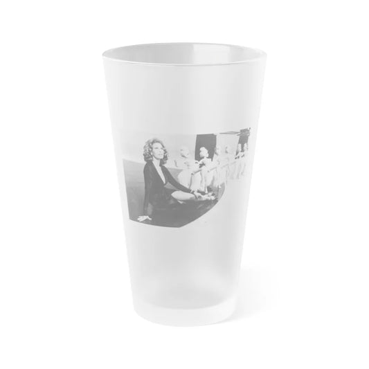 Raquel Welch #246 (Vintage Female Icon) Frosted Pint Glass 16oz-16oz-Frosted-Go Mug Yourself