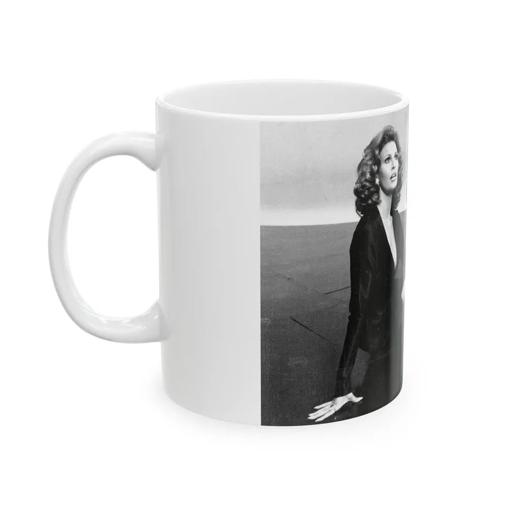 Raquel Welch #246 (Vintage Female Icon) White Coffee Mug-Go Mug Yourself