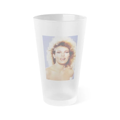 Raquel Welch #254 (Vintage Female Icon) Frosted Pint Glass 16oz-16oz-Frosted-Go Mug Yourself