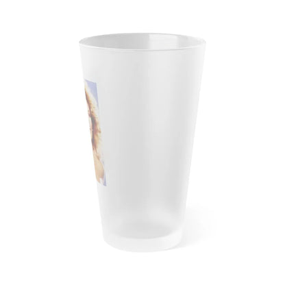 Raquel Welch #254 (Vintage Female Icon) Frosted Pint Glass 16oz-Go Mug Yourself