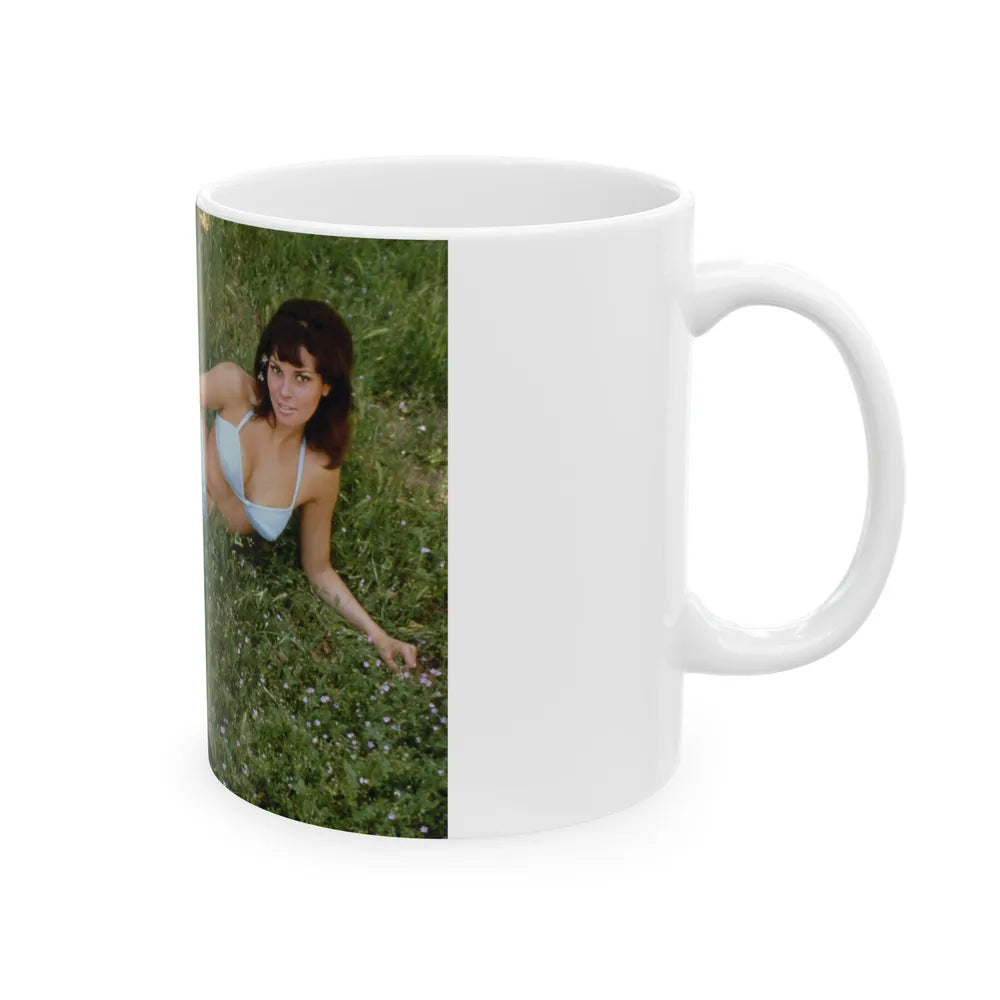 Raquel Welch #258 (Vintage Female Icon) White Coffee Mug-Go Mug Yourself