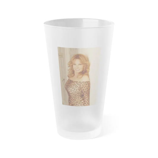 Raquel Welch #268 (Vintage Female Icon) Frosted Pint Glass 16oz-16oz-Frosted-Go Mug Yourself