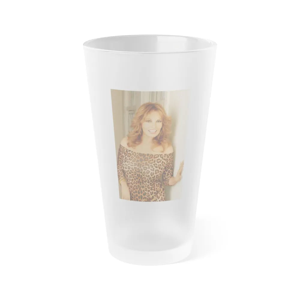 Raquel Welch #269 (Vintage Female Icon) Frosted Pint Glass 16oz-16oz-Frosted-Go Mug Yourself