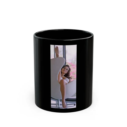 Raquel Welch #270 (Vintage Female Icon) Black Coffee Mug-11oz-Go Mug Yourself