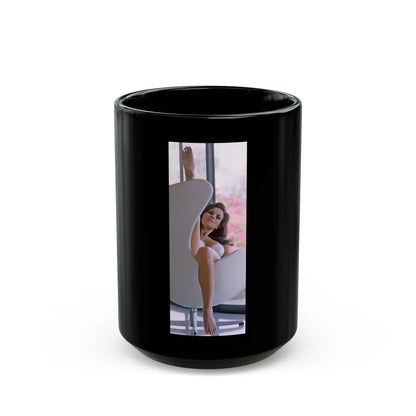 Raquel Welch #270 (Vintage Female Icon) Black Coffee Mug-15oz-Go Mug Yourself