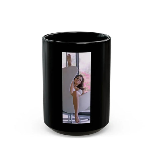 Raquel Welch #270 (Vintage Female Icon) Black Coffee Mug 15oz - Go Mug Yourself