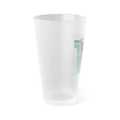 Raquel Welch #271 (Vintage Female Icon) Frosted Pint Glass 16oz - Go Mug Yourself