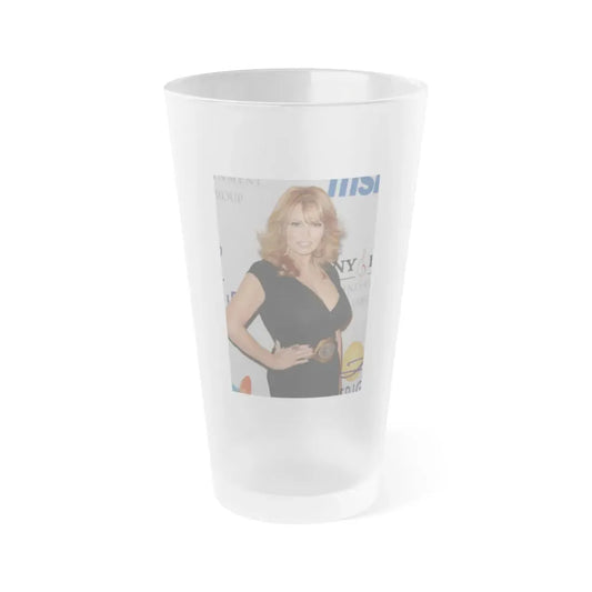 Raquel Welch #282 (Vintage Female Icon) Frosted Pint Glass 16oz 16oz Frosted - Go Mug Yourself