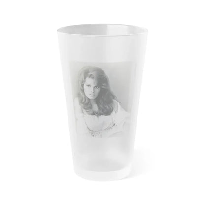 Raquel Welch #284 (Vintage Female Icon) Frosted Pint Glass 16oz 16oz Frosted - Go Mug Yourself