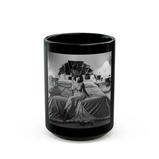Raquel Welch #286 (Vintage Female Icon) Black Coffee Mug 15oz - Go Mug Yourself