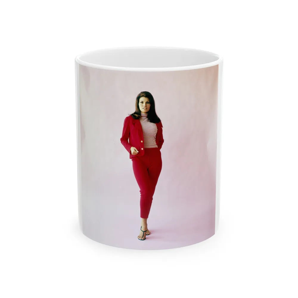 Raquel Welch #290 (Vintage Female Icon) White Coffee Mug-11oz-Go Mug Yourself